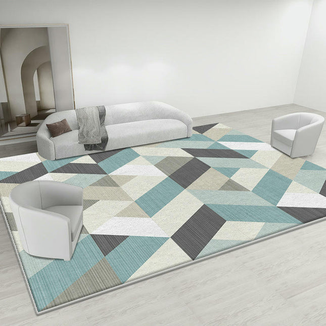 Abstract Geometric Indoor Area Rug Modern Carpet For Bedroom Living Room Non Shedding Large Rugs 1