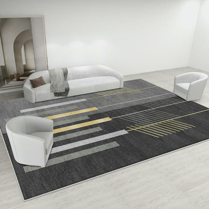 Abstract Geometric Indoor Area Rug Modern Carpet For Bedroom Living Room Non Shedding Large Rugs