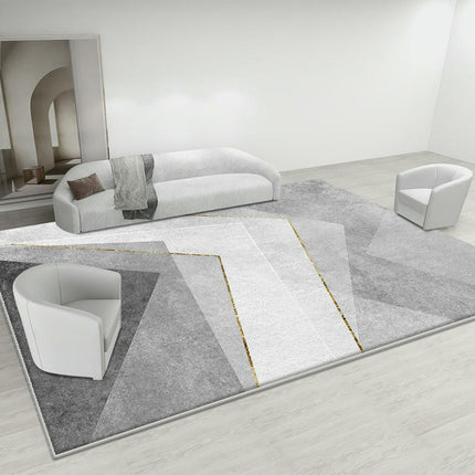 Abstract Geometric Indoor Area Rug Modern Carpet For Bedroom Living Room Non Shedding Large Rugs