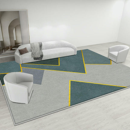 Abstract Geometric Indoor Area Rug Modern Carpet For Bedroom Living Room Non Shedding Large Rugs
