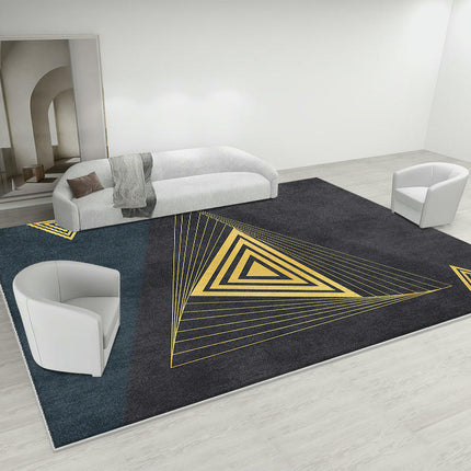Abstract Geometric Indoor Area Rug Modern Carpet For Bedroom Living Room Non Shedding Large Rugs