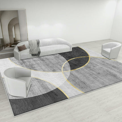 Abstract Geometric Indoor Area Rug Modern Carpet For Bedroom Living Room Non Shedding Large Rugs