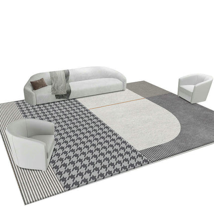 Abstract Geometric Indoor Area Rug Modern Carpet For Bedroom Living Room Non Shedding Large Rugs 1