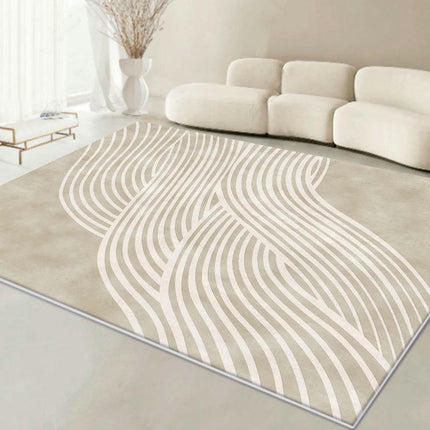 Modern Non Shedding Large Rugs Abstract Geometric Indoor Area Rug Carpet For Bedroom Living Room