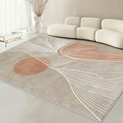 Modern Non Shedding Large Rugs Abstract Geometric Indoor Area Rug Carpet For Bedroom Living Room