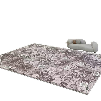 Ethnic Style Area Rug,Low Pile Indoor Rugs,Decor Rug Non-Slip Soft Washable for Living Room Home Rug