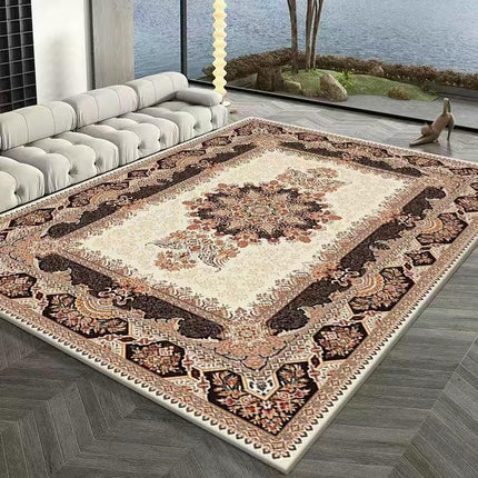 Ethnic Style Area Rug Flowers Decor Rugs,Carpet for Bedroom Living Room