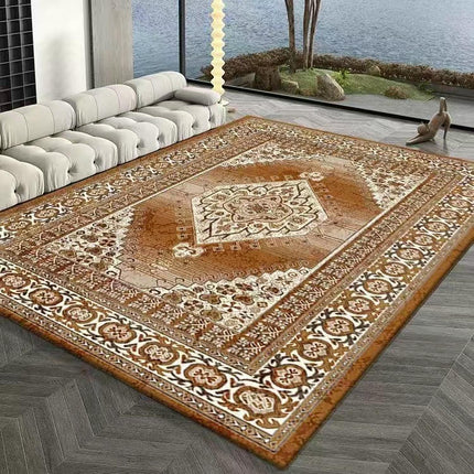 Ethnic Style Area Rug Flowers Decor Rugs,Carpet for Bedroom Living Room