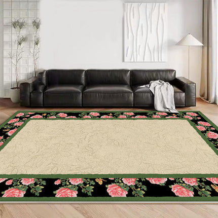 Modern Low-Pile Floor Carpet Flower Decor Area Rugs for Living Room Soft Carpets