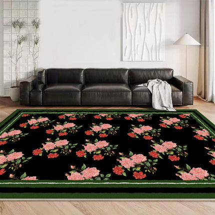 Modern Low-Pile Floor Carpet Flower Decor Area Rugs for Living Room Soft Carpets