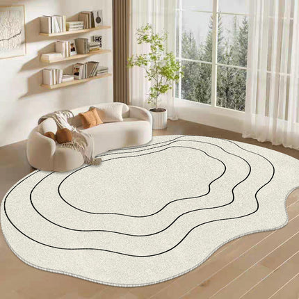 Modern Irregular Shaped Rug,Non-Slip Area Rugs,Indoor Washable Rug for Living Room