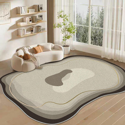 Modern Irregular Shaped Rug,Non-Slip Area Rugs,Indoor Washable Rug for Living Room
