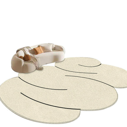 Modern Irregular Shaped Rug,Non-Slip Area Rugs,Indoor Washable Rug for Living Room