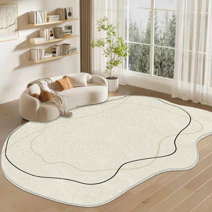 Modern Irregular Shaped Rug,Non-Slip Area Rugs,Indoor Washable Rug for Living Room