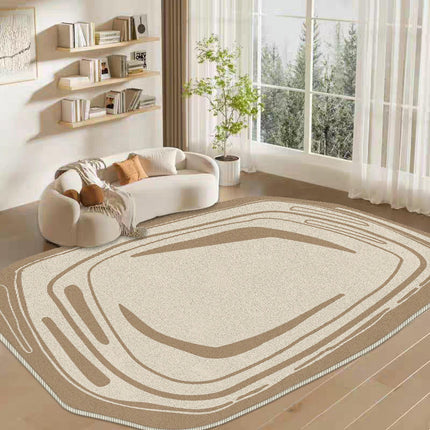 Modern Irregular Shaped Rug,Non-Slip Area Rugs,Indoor Washable Rug for Living Room