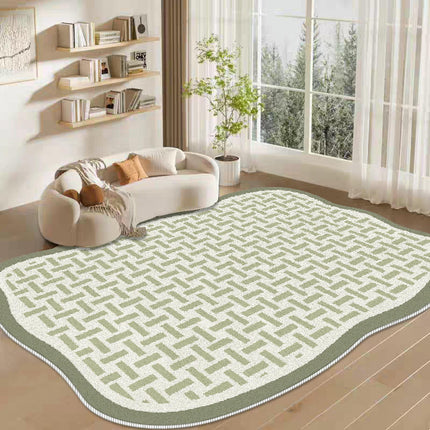 Modern Irregular Shaped Rug,Non-Slip Area Rugs,Indoor Washable Rug for Living Room
