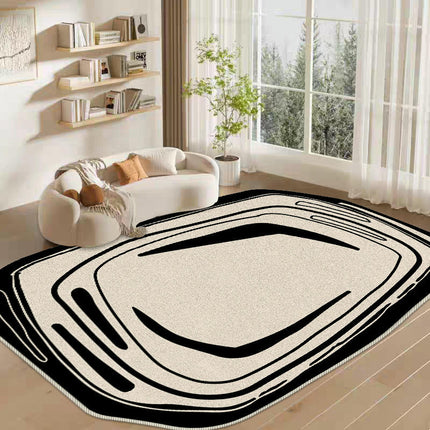 Modern Irregular Shaped Rug,Non-Slip Area Rugs,Indoor Washable Rug for Living Room