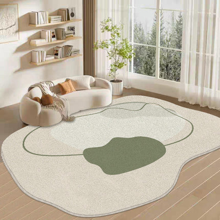 Modern Irregular Shaped Rug,Non-Slip Area Rugs,Indoor Washable Rug for Living Room