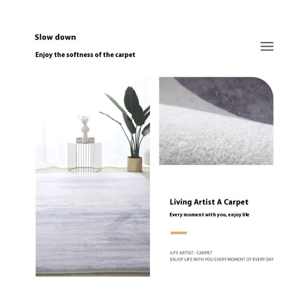 Light Luxury Modern and Simple Carpet For Bedroom Living Room Large Floor Rugs