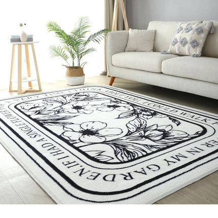 Soft Large Rug Non-Slip Oval Bedroom Rug,Washable Carpet for Living Room Home
