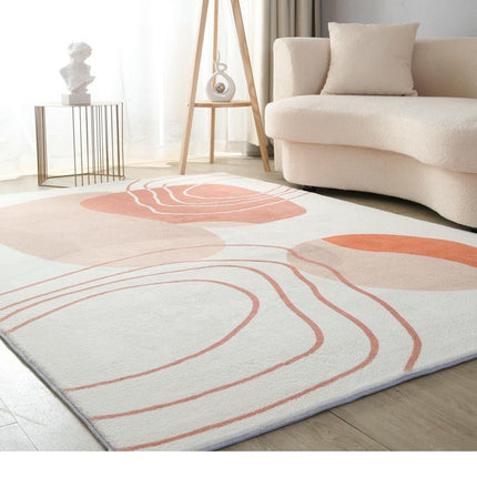 Art Area Rug Non-Slip Colorful Abstract Carpets,Washable Carpet for Living Room Home