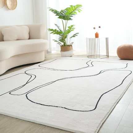 Art Area Rug Non-Slip Colorful Abstract Carpets,Washable Carpet for Living Room Home 1