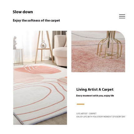 Art Area Rug Non-Slip Colorful Abstract Carpets,Washable Carpet for Living Room Home