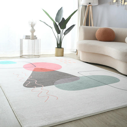 Art Area Rug Non-Slip Colorful Abstract Carpets,Washable Carpet for Living Room Home