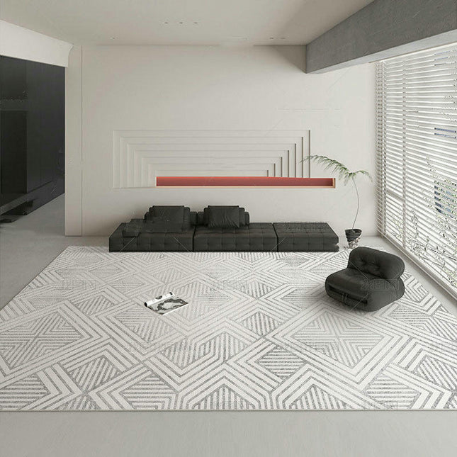 Non-Slip Cream Abstract Carpets Home Area Rug ,Washable Carpet for Living Room