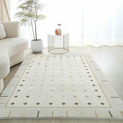 Non-Slip Abstract Carpets Modern Geometric Cream Area Rug Carpet Rugs for Living Room