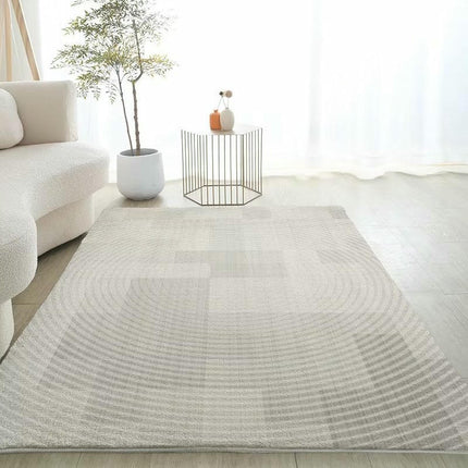 Non-Slip Abstract Carpets Modern Geometric Cream Area Rug Carpet Rugs for Living Room