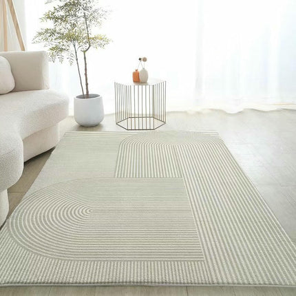 Non-Slip Abstract Carpets Modern Geometric Cream Area Rug Carpet Rugs for Living Room
