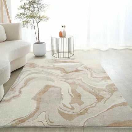 Non-Slip Abstract Carpets Modern Geometric Cream Area Rug Carpet Rugs for Living Room 1