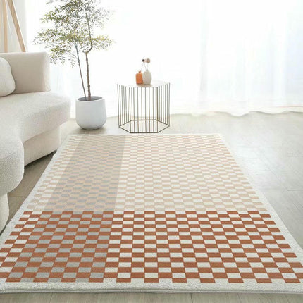 Non-Slip Abstract Carpets Modern Geometric Cream Area Rug Carpet Rugs for Living Room 1