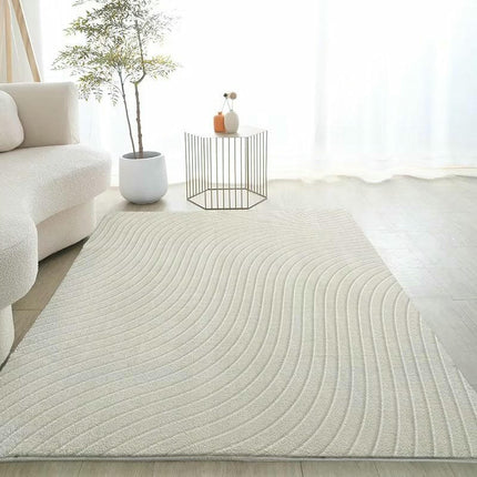 Non-Slip Abstract Carpets Modern Geometric Cream Area Rug Carpet Rugs for Living Room