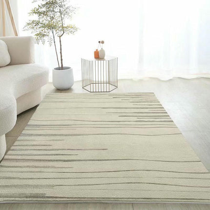 Non-Slip Abstract Carpets Modern Geometric Cream Area Rug Carpet Rugs for Living Room