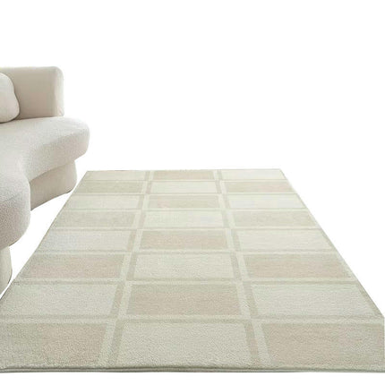 Non-Slip Abstract Carpets Modern Geometric Cream Area Rug Carpet Rugs for Living Room 1