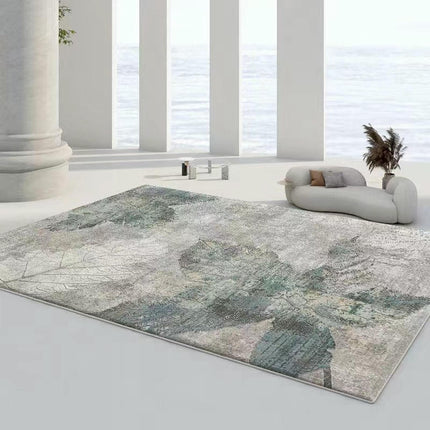 Abstract Area Rug Low Pile Carpet-Indoor Distressed Floor Rug for Abstract Style Decor 1