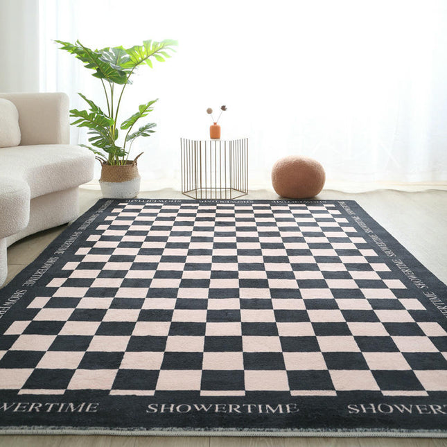 Decor Indoor Checkered Large Area Rug Large Soft Modern Carpet Rugs for Room