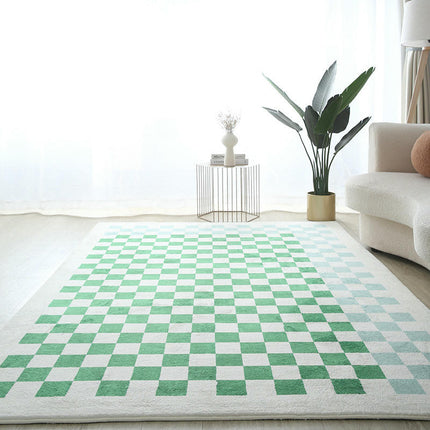 Decor Indoor Checkered Large Area Rug Large Soft Modern Carpet Rugs for Room 1