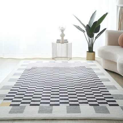 Decor Indoor Checkered Large Area Rug Large Soft Modern Carpet Rugs for Room