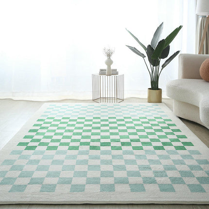 Decor Indoor Checkered Large Area Rug Large Soft Modern Carpet Rugs for Room