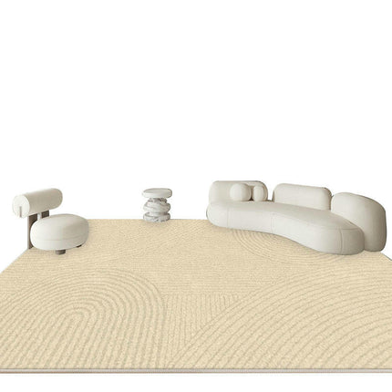 Area Rug Machine Washable Rugs for Living Room Non Slip Soft Rug Geometric Lines Carpet