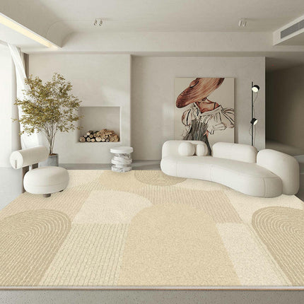 Area Rug Machine Washable Rugs for Living Room Non Slip Soft Rug Geometric Lines Carpet