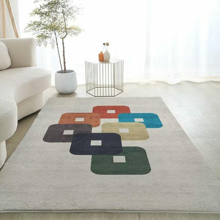 Abstract Art Carpet Home Area Rug Machine Washable Rugs for Living Room Non Slip Soft Rug