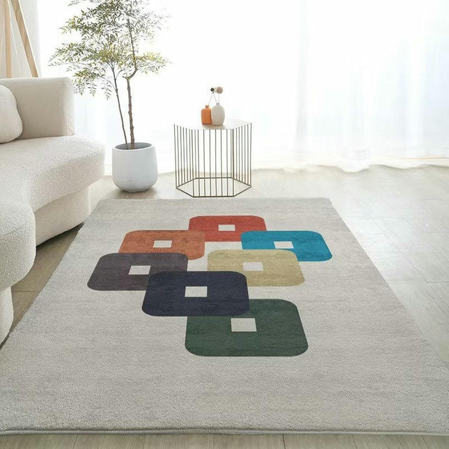 Abstract Art Carpet Home Area Rug Machine Washable Rugs for Living Room Non Slip Soft Rug