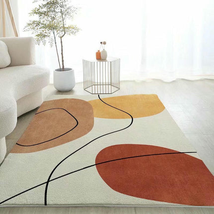 Abstract Art Carpet Home Area Rug Machine Washable Rugs for Living Room Non Slip Soft Rug