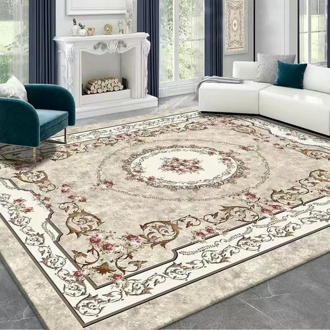 Vintage Boho Area Rug Abstract Rug Indoor Distressed Non Slip Carpet Living Room Bedroom 1