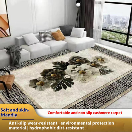 Vintage Boho Area Rug Abstract Rug Indoor Distressed Non Slip Carpet Living Room Bedroom