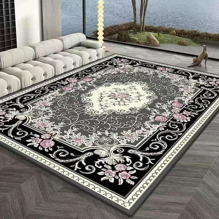 Vintage Boho Area Rug Abstract Rug Indoor Distressed Non Slip Carpet Living Room Bedroom